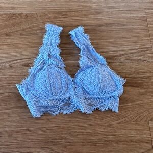 Aerie Light Blue Lace Bralette
